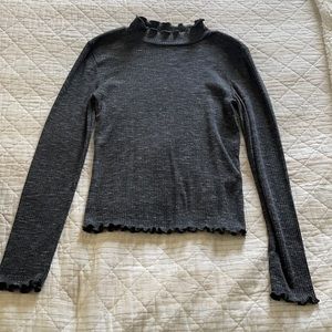 Dark grey turtle neck